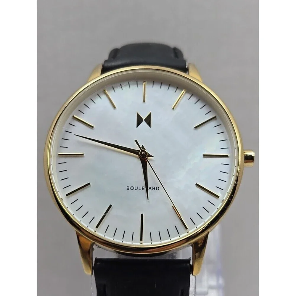 MVMT Boulevard Abbott Kinney 38 mm Gold MOP Dial Quartz New Battery Womens Watch